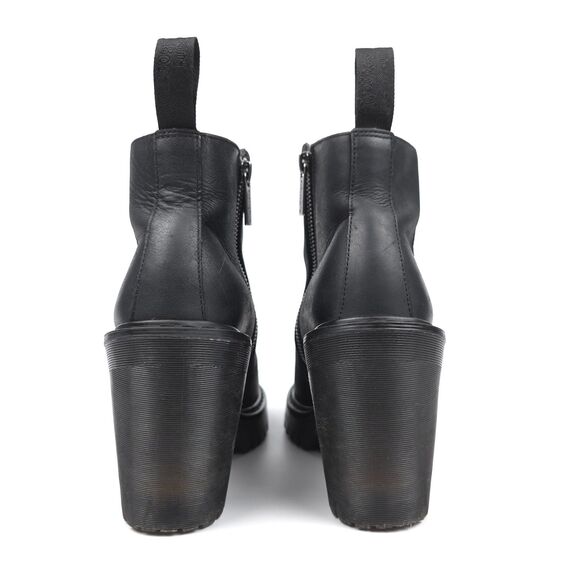 Dr Martens Magdalena Leather Heeled Chelsea Boots Platform Y2k Grunge Minimal 7 - Picture 7 of 8